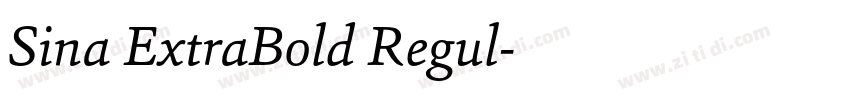 Sina ExtraBold Regul字体转换